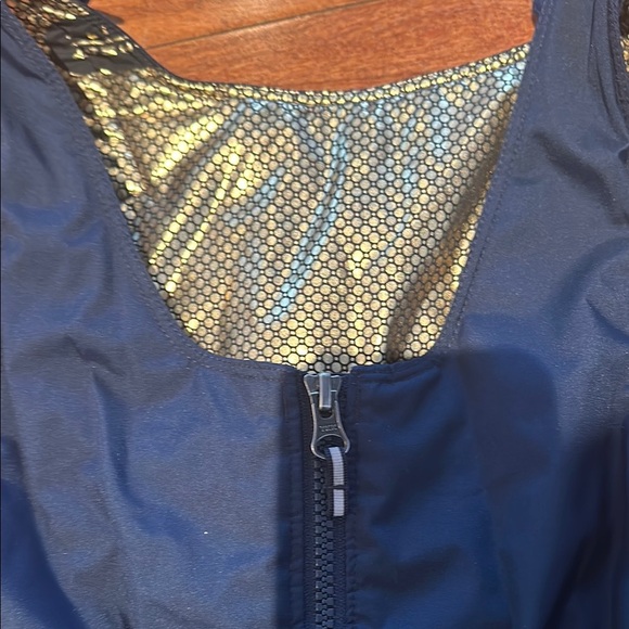 Columbia Blue Jumpsuit with Full-Length Legs and Bib-Style Design - Picture 2 of 11